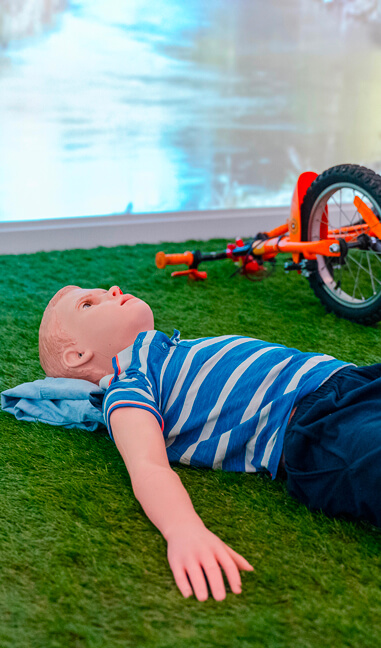 manichino bambino per simulazione medica